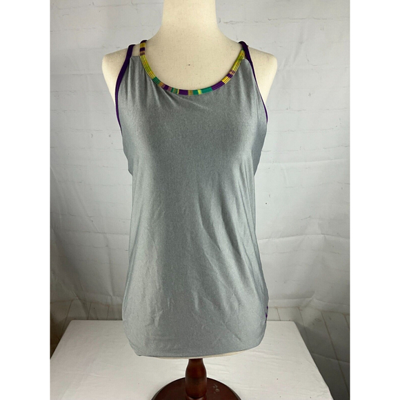Girls Under Armour Heat Gear Elevate Tank Top Size XL Heather Gray Training Yoga - Picture 1 of 4